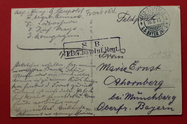 Postcard PC 1915 Vigneulles WWI France